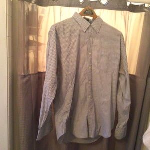 Men’s Large Wrinkle Free Dockers Button down Dress Shirt